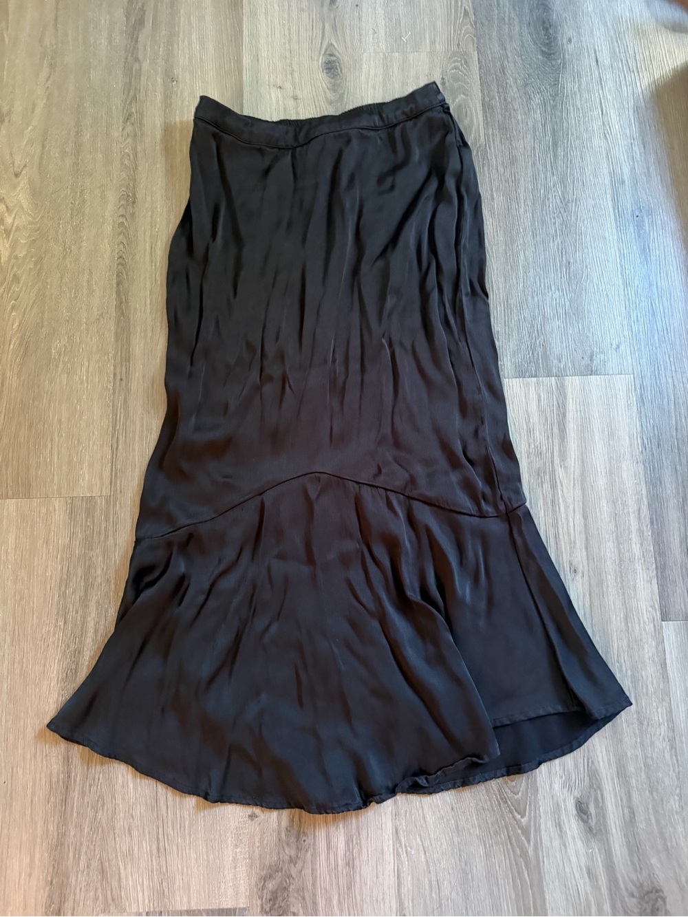Women’s Black Flared Maxi Skirt